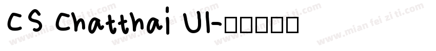 CS Chatthai UI字体转换